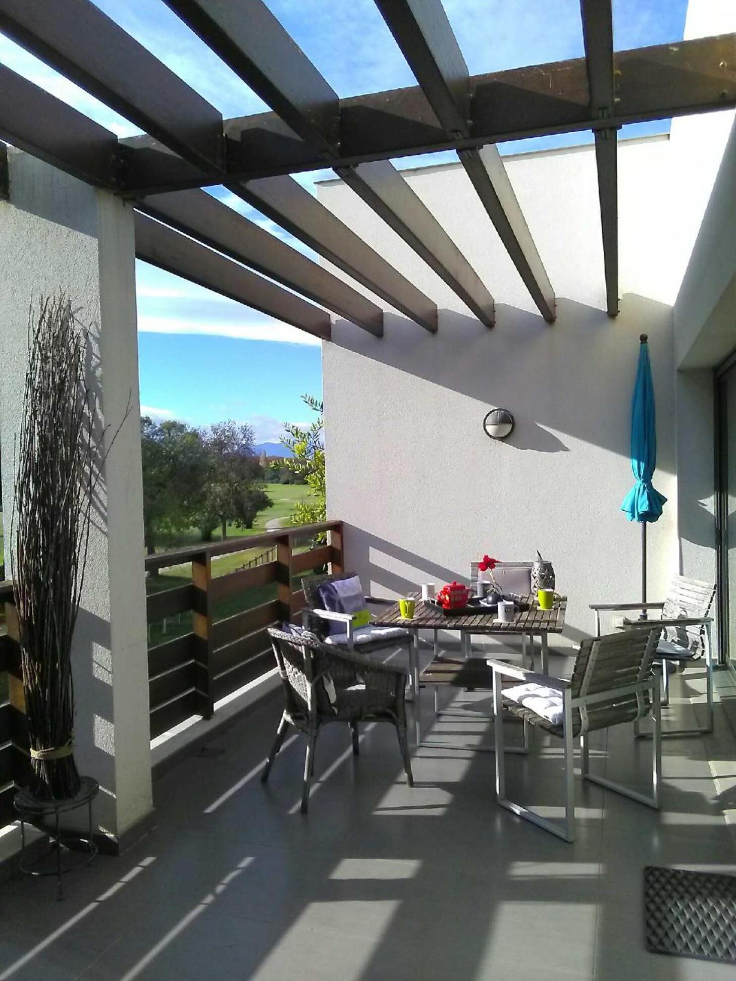 Vert Paradis - Vue Apaisante Sur Golf, Pins Parasols, 2E Etage - 80 M2 Dont Terrasse Avec Pergola, 2 Chambres, 3Et Iles, 3 Clim, Wifi - Piscine, Parking Et Park A Velos, Ascenseur - En Option Linge, Menage - Pistes Cyclables, Mer A Proximite Saint-Cyprien  Dış mekan fotoğraf